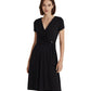 Surplice Jersey Dress