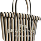 Taupe & Black 'The Striped Jacquard Beach' Tote