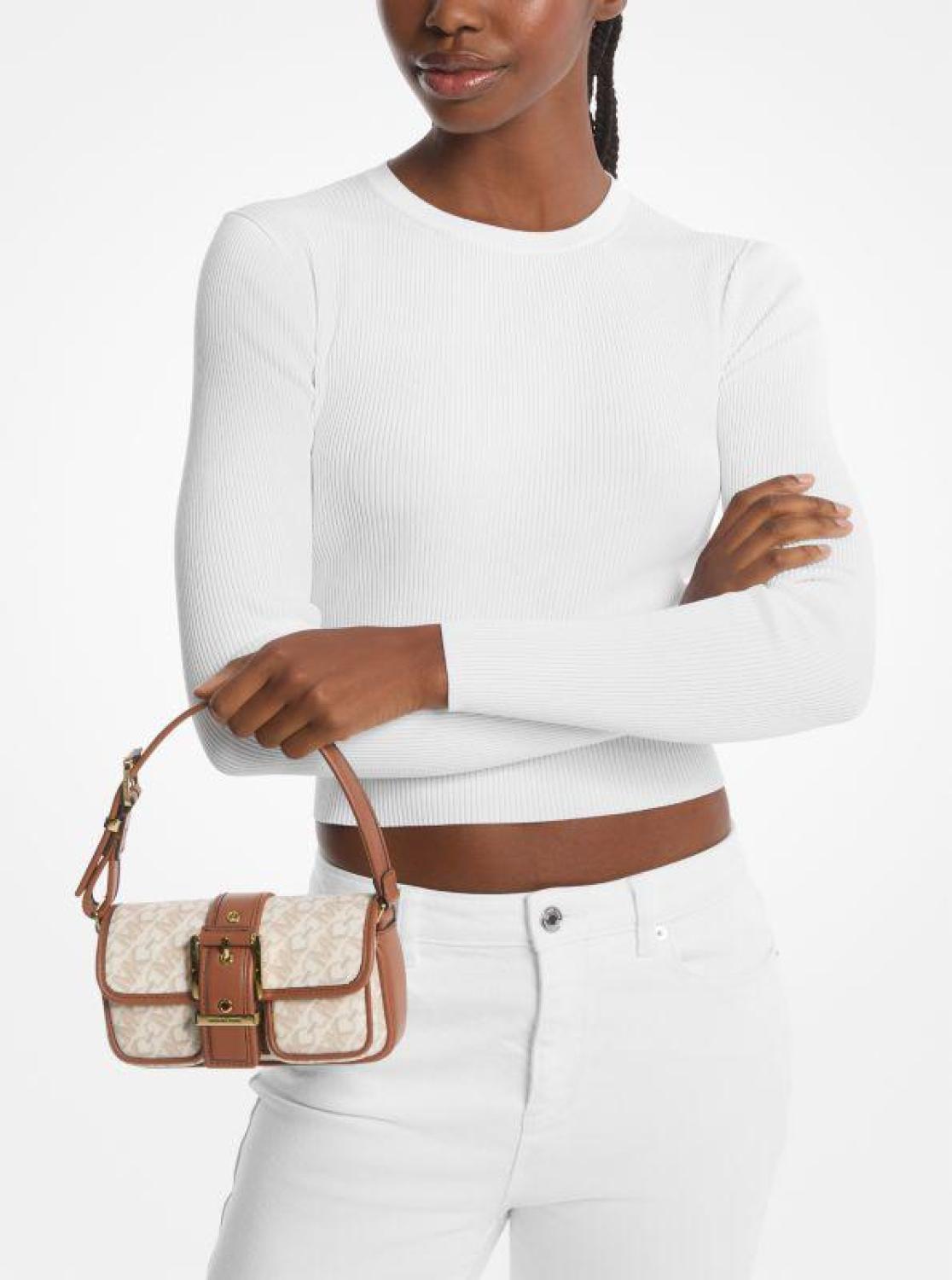 Colby Extra-Small Empire Signature Logo Shoulder Bag