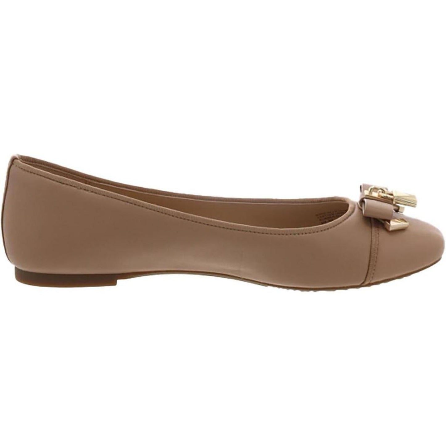 Womens Leather Bow Ballet Flats