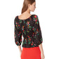 Autumn Floral Long Sleeve Riviera Top