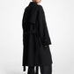 Double Faced Wool Blend Gabardine Trench Coat