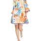 Womens Summer Tropical Print Sundress