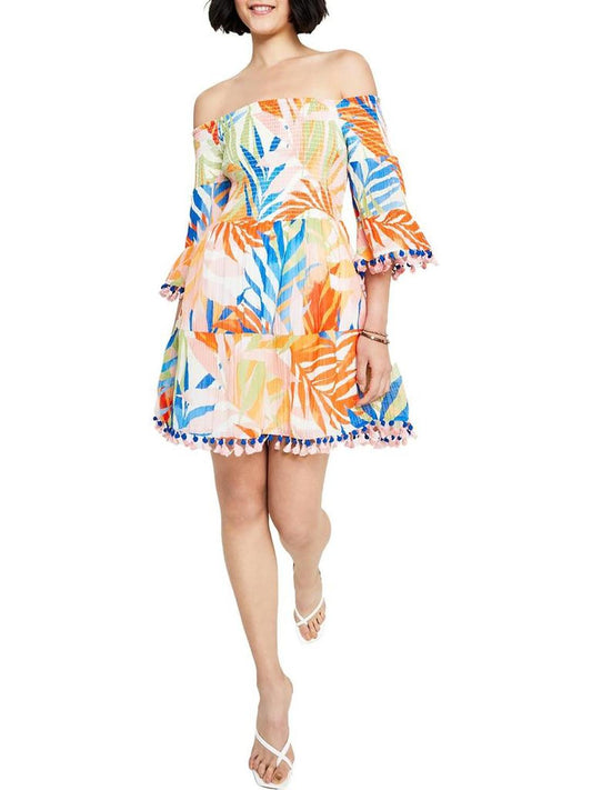 Womens Summer Tropical Print Sundress