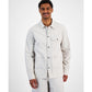 Men's Garment Wash Button-Front Shirt Jacket