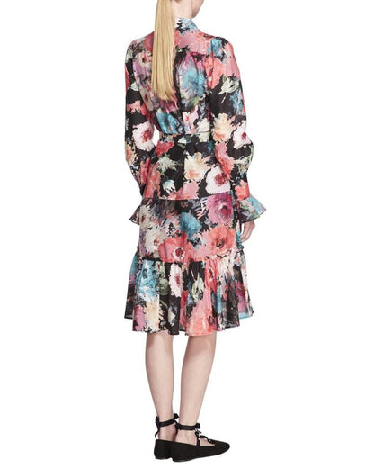 Marchesa Notte Danica Printed Dress