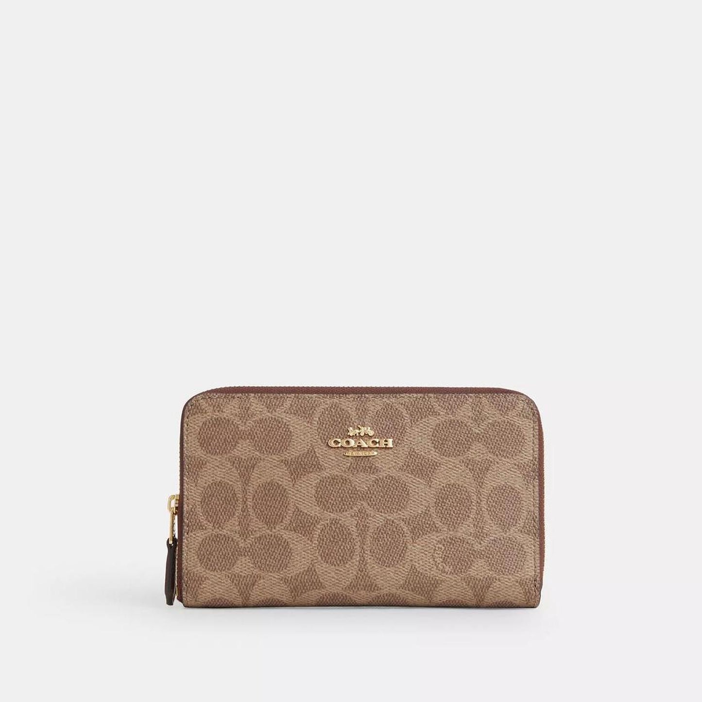 Coach Outlet Medium Id Zip Wallet In Signature Canvas