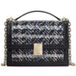 Deco Plaid Tweed Small Chain Shoulder Bag