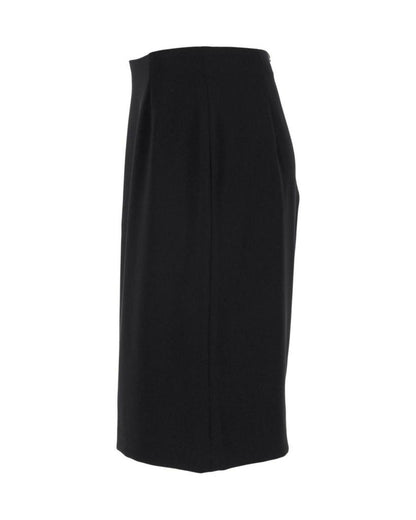 Max Mara Pencil Skirt in Black Silk