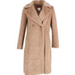 Max Mara Studio Karim Double Breasted Coat in Beige Alpaca Wool