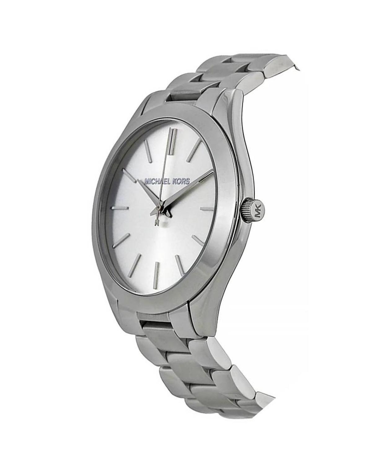 Michael Kors Slim Runway MK3178 Women's Silver Quartz 42MM Watch