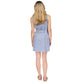 Women's Denim Frayed-Neck Sleeveless Dress