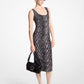 Snake Print Jacquard Dress