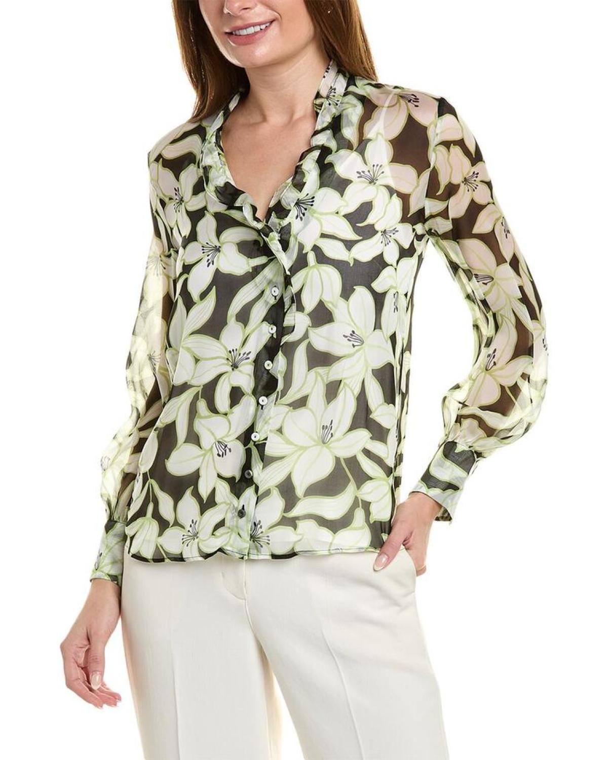 Max Mara Studio Prosit Silk Top