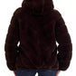 Women's Hooded Faux-Fur Coat