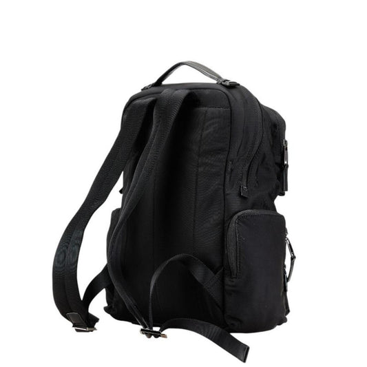 Nylon Leather Backpack (Pre-Owned)