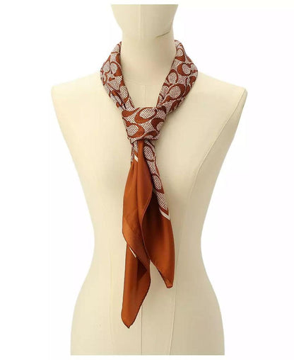 Women's Vintage Signature Print Silk Square Scarf