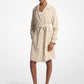 Draped Woven Trench Coat