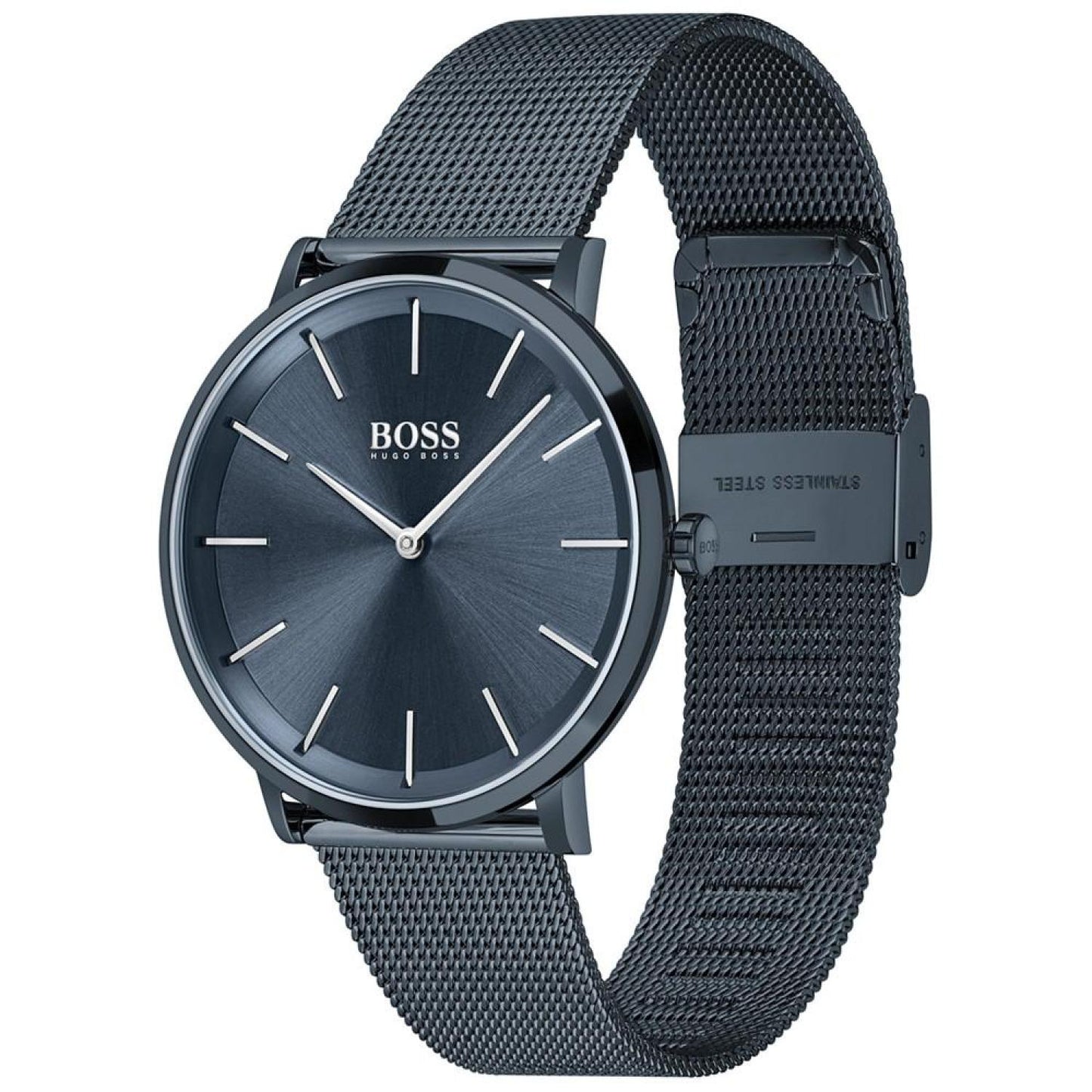 Men's Skyliner Dark Blue Stainless Steel Mesh Bracelet Watch 40mm