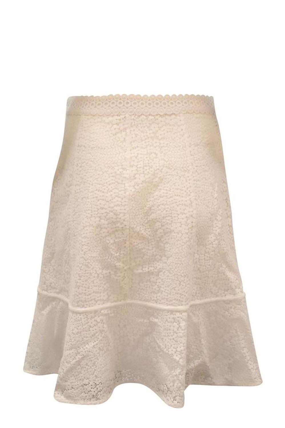 Michael Michael Kors Gored Lace skirt in white