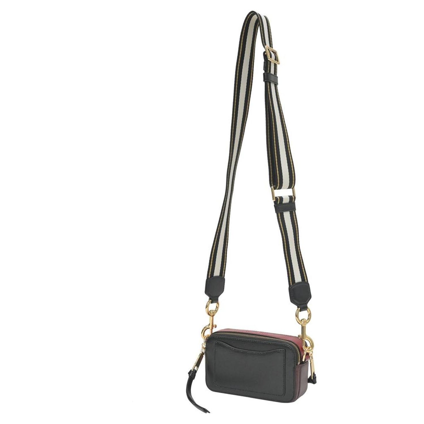 Marc Jacobs Snapshot Shoulder Bag In Black Leather