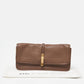 Marc By Marc Jacobs  Leather Metal Flap Clutch