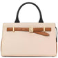 Deco Colorblocked Leather Medium Satchel