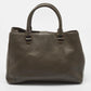 Michael Kors Green Leather Logo Tote