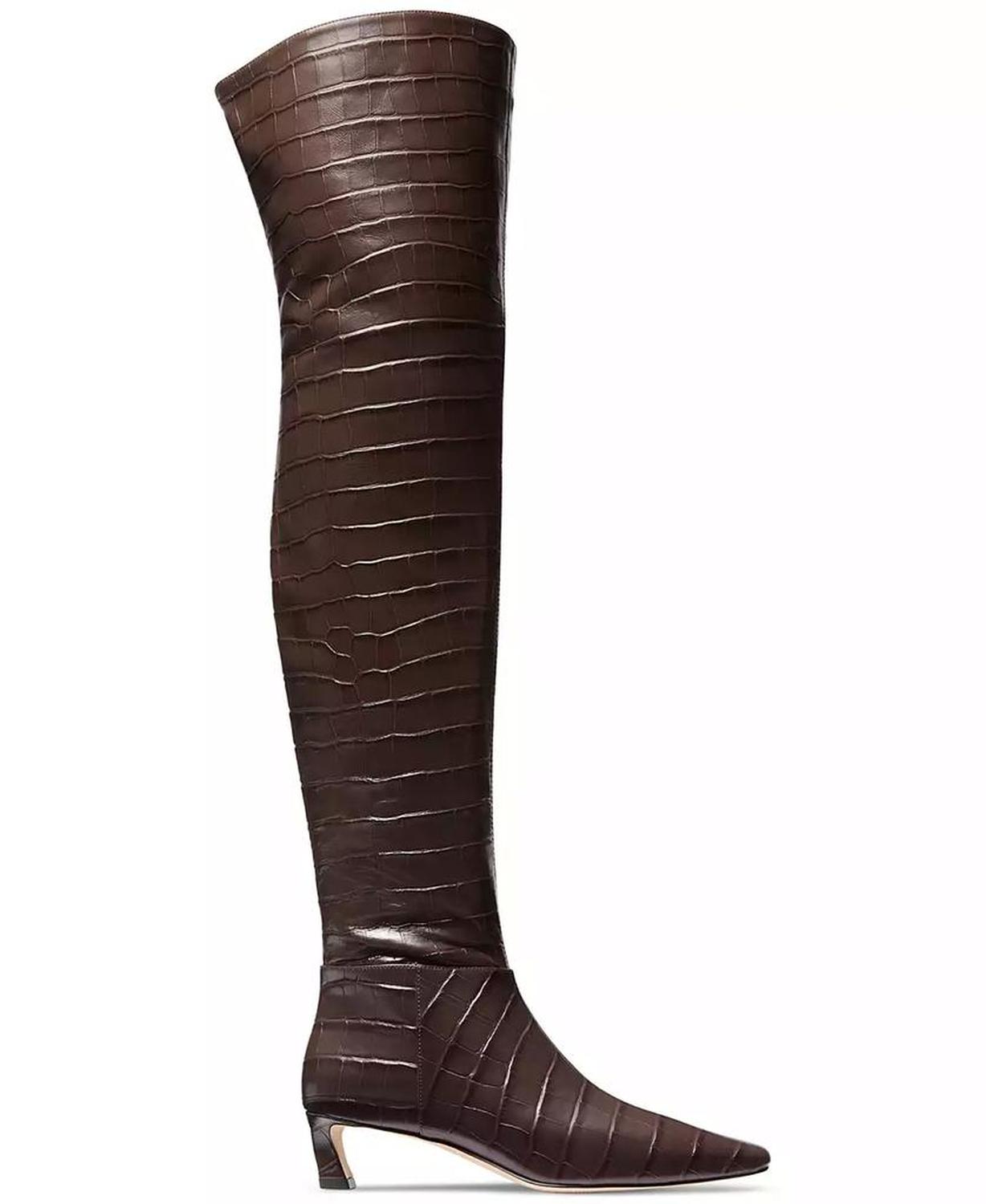 Women's Cosmo Croco-Embossed Over-The-Knee Boots