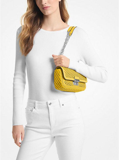 Tribeca Small Hand-Woven Leather Shoulder Bag