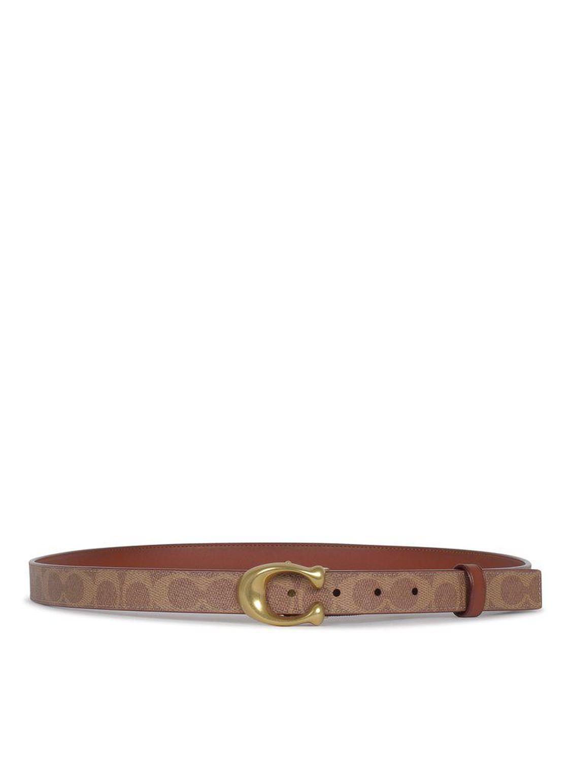 Coach Monogram-Printed Buckle-Fastened Belt