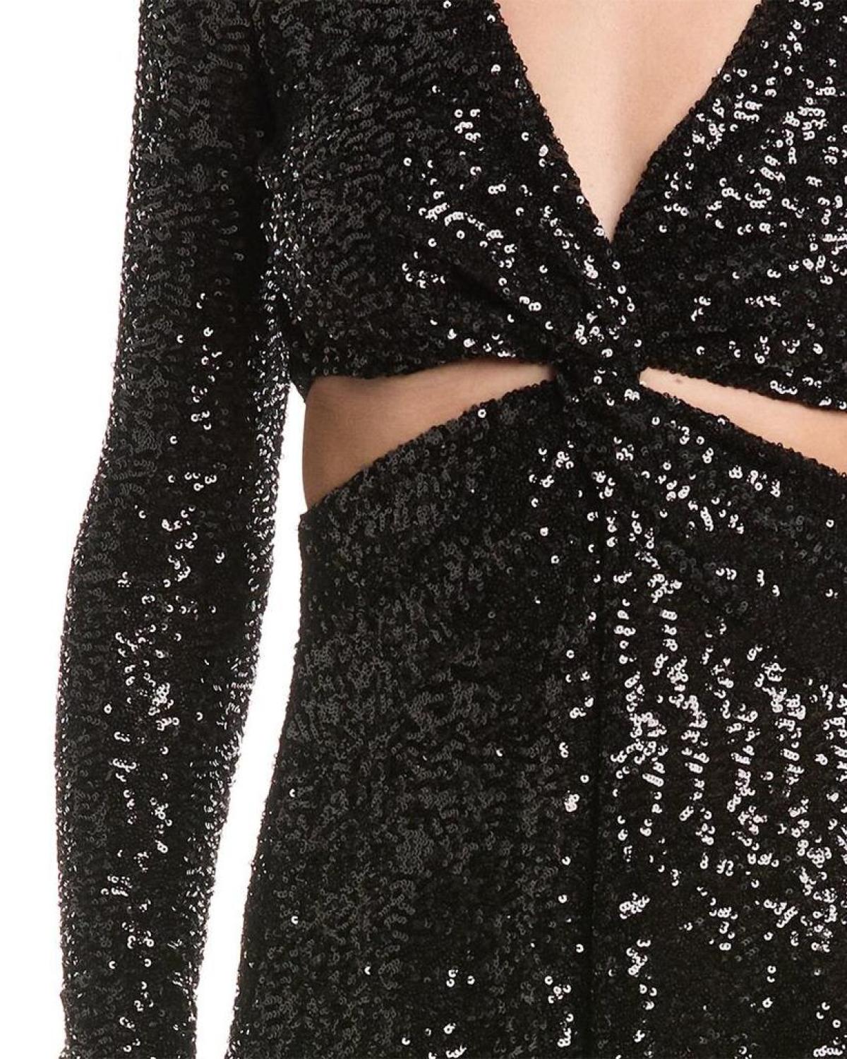 Michael Kors Collection Cutout Sequin Midi Dress