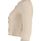 Max Mara Button-Front Cardigan in Beige Cotton