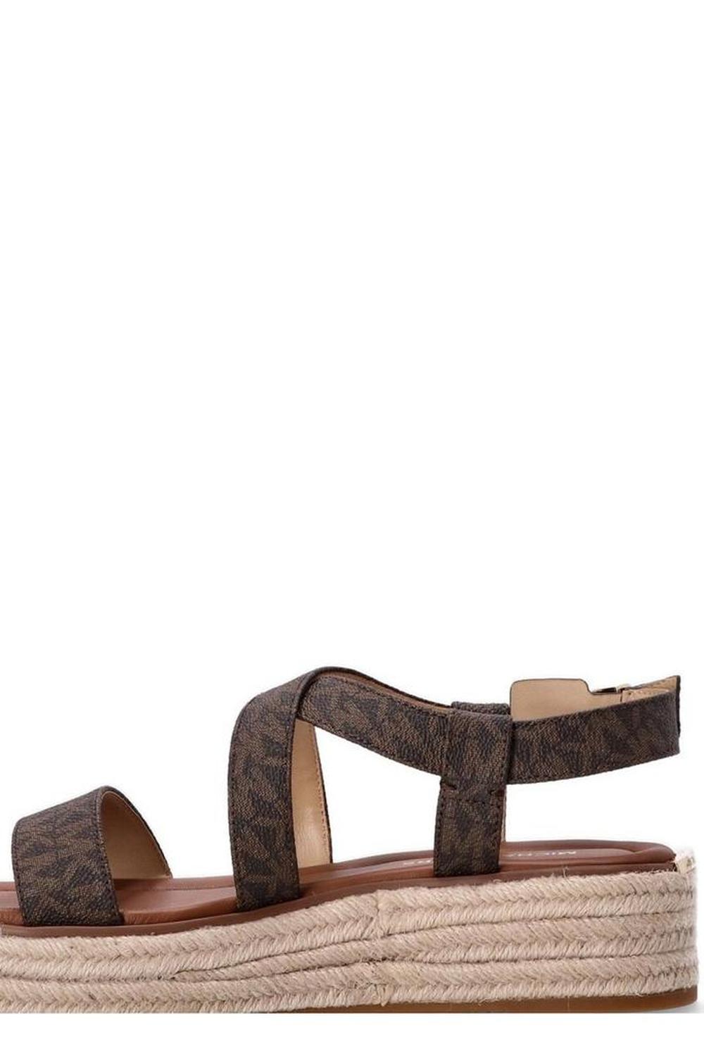 Michael Michael Kors Lynn Signature Logo Platform Espadrille Sandals