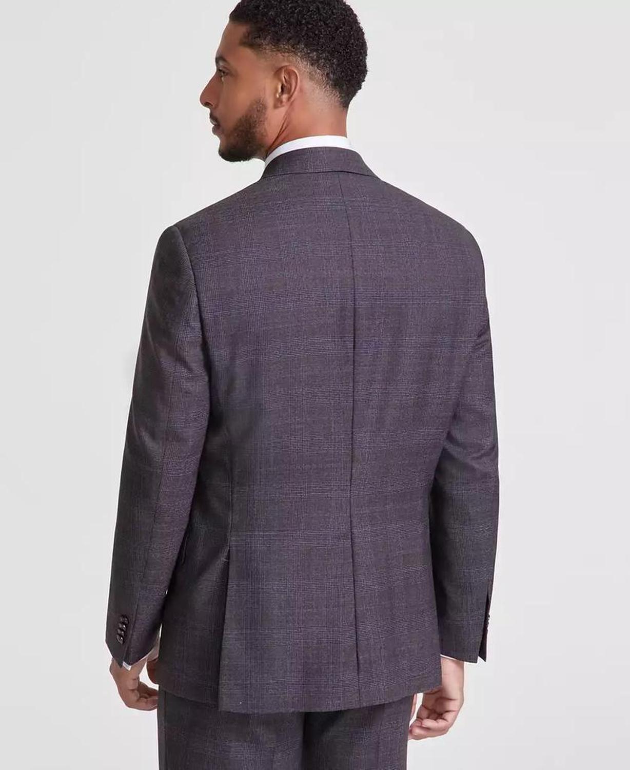 Men Classic-Fit Wool-Blend Suit Separate Jacket