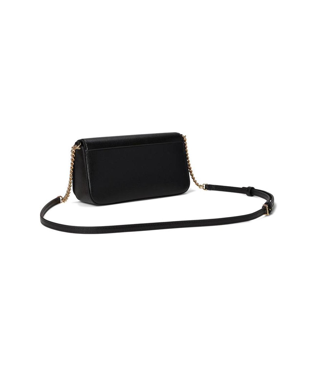 Devin Saffiano Leather Flap Chain Wallet