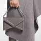 Manhatta Crocodile Embossed Patent Leather Shoulder Bag