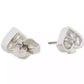 Colored Cubic Zirconia Spade Stud Earrings