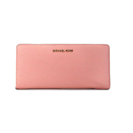 Michael Kors Jet Set Travel Large Primrose Leather Continental Wristlet Women's Wallet