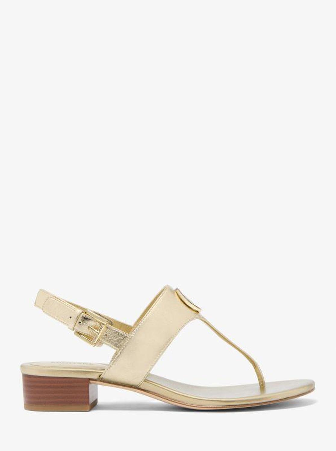 Hannah Metallic Nylon Blend T-Strap Sandal