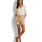 Belted Linen Shorts