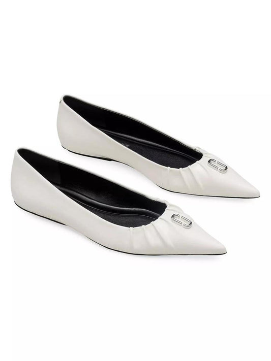 The Ali Leather Ballerina Flats