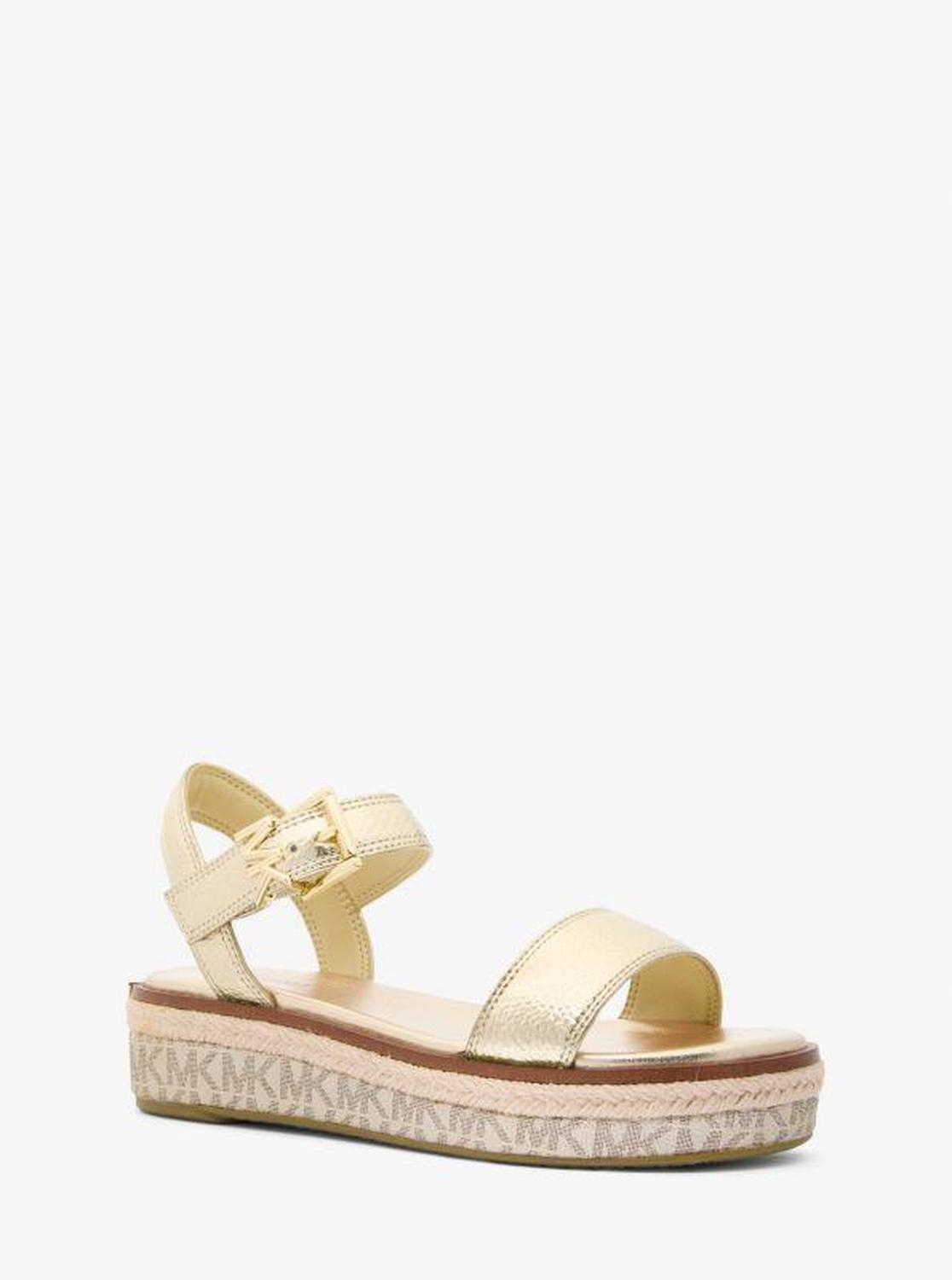 Richie Metallic Platform Espadrille Sandal