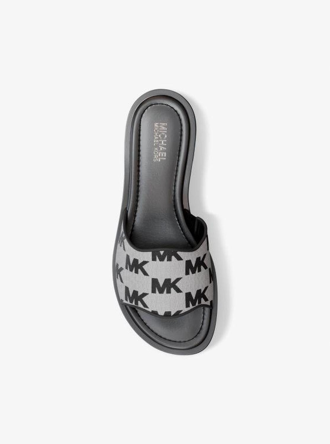 Hannah Logo Jacquard Slide Sandal