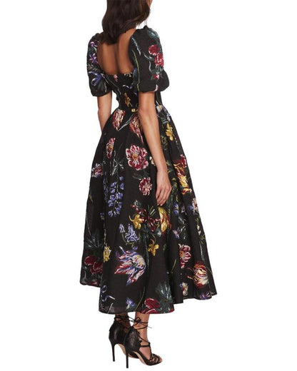 Marchesa Notte Floral Dress