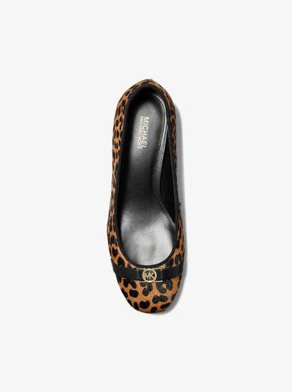 Mindy Flex Leopard Print Calf Hair Ballet Flat