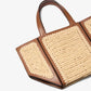 Jordi Small Hand-Crocheted and Leather Tote Bag