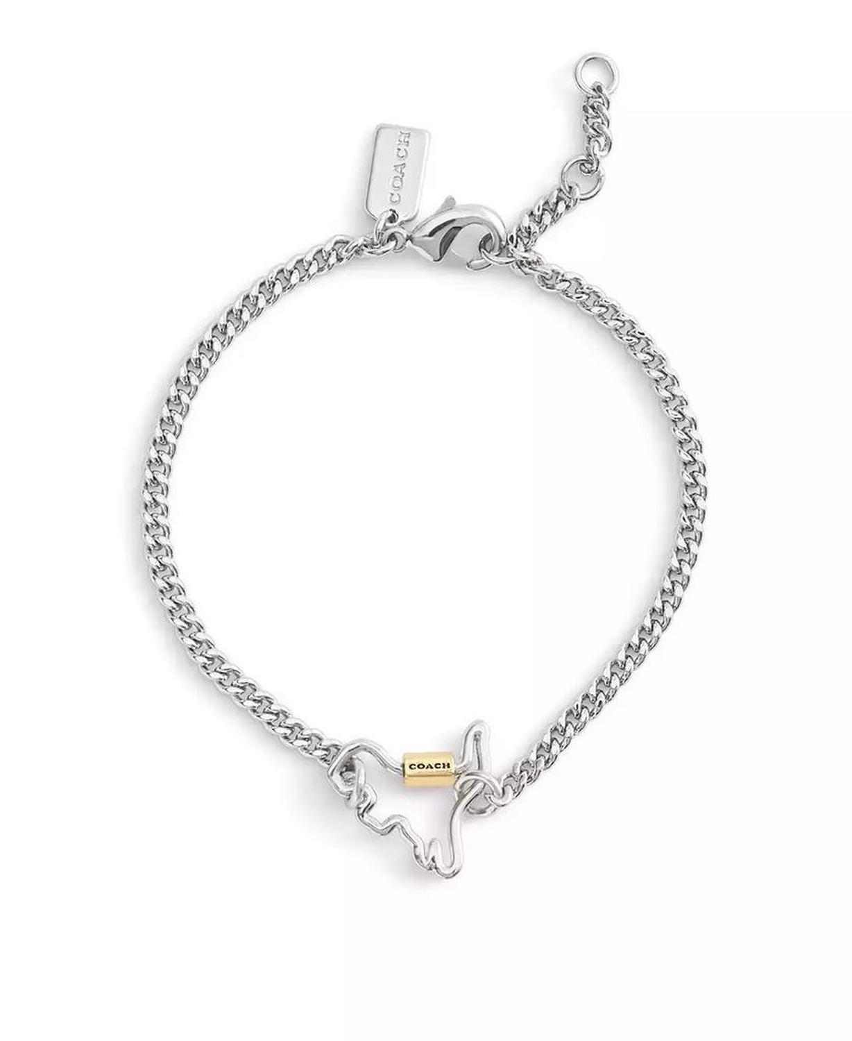 Two-Tone Signature Carabiner Rexy Link Bracelet