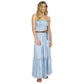 Michael Kors Women's Sunbleached Smocked Maxi Dress