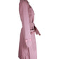 Marc Jacobs Micro Plaid Bow Detail Trench Coat in Pink Cotton